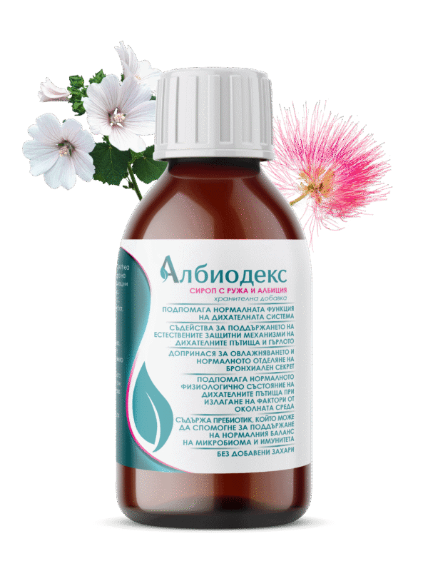 Албиодекс,
сироп с Ружа и Албиция